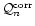 ${\cal Q}_n^{\rm corr}$