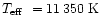 $\mbox{$T_{\rm eff}$ }=11\,350~{\rm K}$