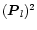 $(\vec{P}_l)^2$