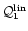 ${\cal Q}_1^{\rm lin}$