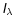 $\mathsfsl{I}_{\lambda}$