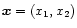 ${\vec x}=\left( x_1, x_2 \right)$