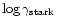 $\log \gamma_{\rm stark}$