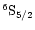 $^6{\rm S}_{5/2}$