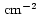 $\,{\rm cm}^{-2}$
