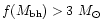 $ f(M_{\rm bh}) > 3
~M_\odot$