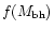 $f(M_{\rm bh})$