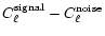 $C_{\ell}^{\rm signal} - C_{\ell}^{\rm noise}$