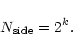 \begin{displaymath}N_{\rm side}=2^{k}.
\end{displaymath}