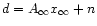 $d = A_{\infty} x_{\infty} + n$