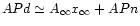 $ A P d \simeq A_{\infty} x_{\infty} + A P n $