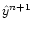 $\hat y^{n+1}$