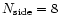 $N_{\rm side} = 8$
