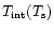 $T_{\rm int}(T_{\rm s})$