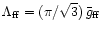 $\Lambda_{\rm ff}=(\pi/\sqrt{3})\,\bar{g}_{\rm ff}$