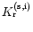 $K_{\rm r}^{\rm (s,i)}$