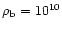 $\rho_{\rm b}=10^{10}$