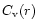 $C_{\rm v}(r)$