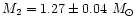 $M_2 = 1.27 \pm 0.04~M_{\odot}$