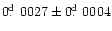 $ 0\hbox{$.\!\!^{\rm d}$ }0027 \pm 0\hbox{$.\!\!^{\rm d}$ }0004 $
