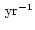 $\:\rm {yr^{-1}}$