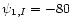 $\psi_{1,I}=-80$