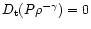$D_{\rm t}(P{\rho}^{-{\gamma}})=0$