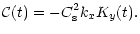 $\displaystyle {\cal C}(t)=-C_{\rm s}^2k_xK_y(t).$