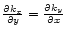 $\frac{\partial k_x}{\partial y} = \frac{\partial k_y}{\partial x}$