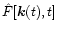 $\hat F[{\vec k}(t),t]$