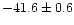 $-41.6 \pm 0.6$