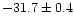$-31.7 \pm 0.4$