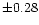 $\pm 0.28$