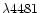 $\lambda 4481$