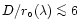 $D/r_{\circ}(\lambda)\mathrel{\mathchoice {\vcenter{\offinterlineskip\halign{\hf...
...r{\offinterlineskip\halign{\hfil$\scriptscriptstyle ...
