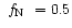 $\mbox{ $f_{\rm N}$ }=0.5$