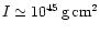 $I \simeq 10^{45} \, {\rm g}\,{\rm cm}^2$