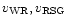 $v_{\rm WR}, v_{\rm RSG}$