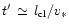 $t' \,
\simeq \, l_{\rm cl} /v_{\ast}$