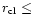 $r_{\rm cl} \leq$