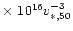 $\times\ 10^{16} v_{\ast,
50} ^{-3}$