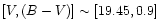 $[V, (B-V)] \sim [19.45,0.9]$