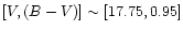$[V, (B-V)] \sim [17.75,0.95]$