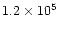 $1.2\times 10^5$