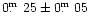 $0\hbox{$.\!\!^{\rm m}$ }25\pm0\hbox{$.\!\!^{\rm m}$ }05$