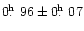 $0\hbox{$.\!\!^{\rm h}$ }96\pm0\hbox{$.\!\!^{\rm h}$ }07$