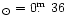 $_\odot=0\hbox{$.\!\!^{\rm m}$ }36$