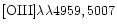 $\rm [OIII] \lambda \lambda 4959, 5007$