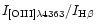 $I_{\rm [OIII] \lambda 4363} /I_{\rm H\beta }$