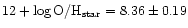 $\rm 12+\log O/H_{star} = 8.36\pm0.19 $